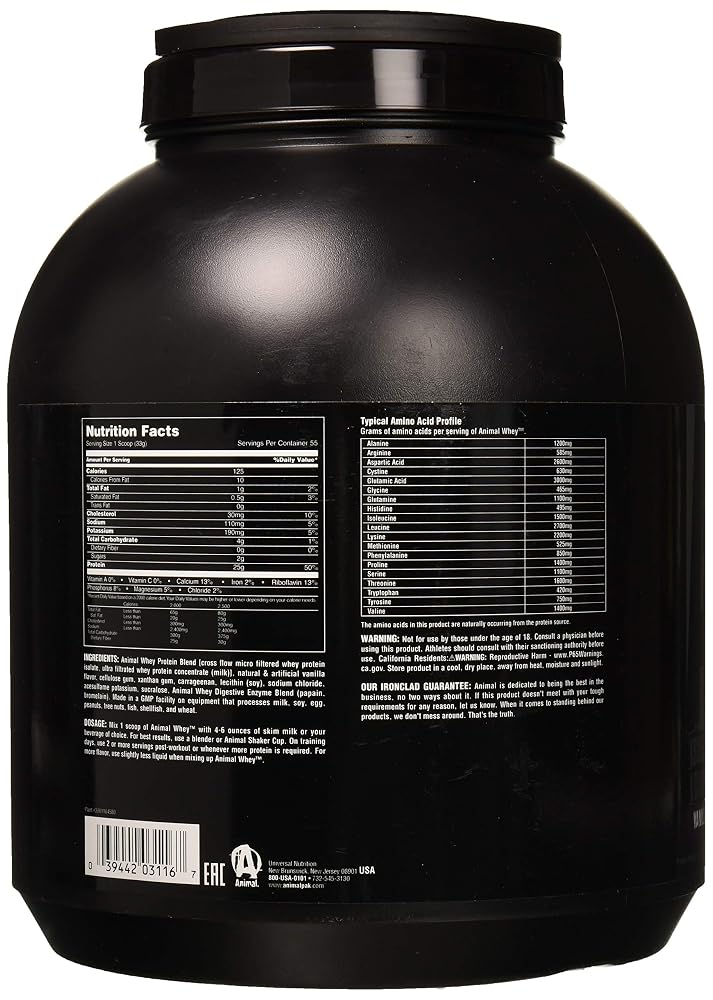 Animal Whey Isolate Protein Powder for Post Workout - 4 lbs - image 3