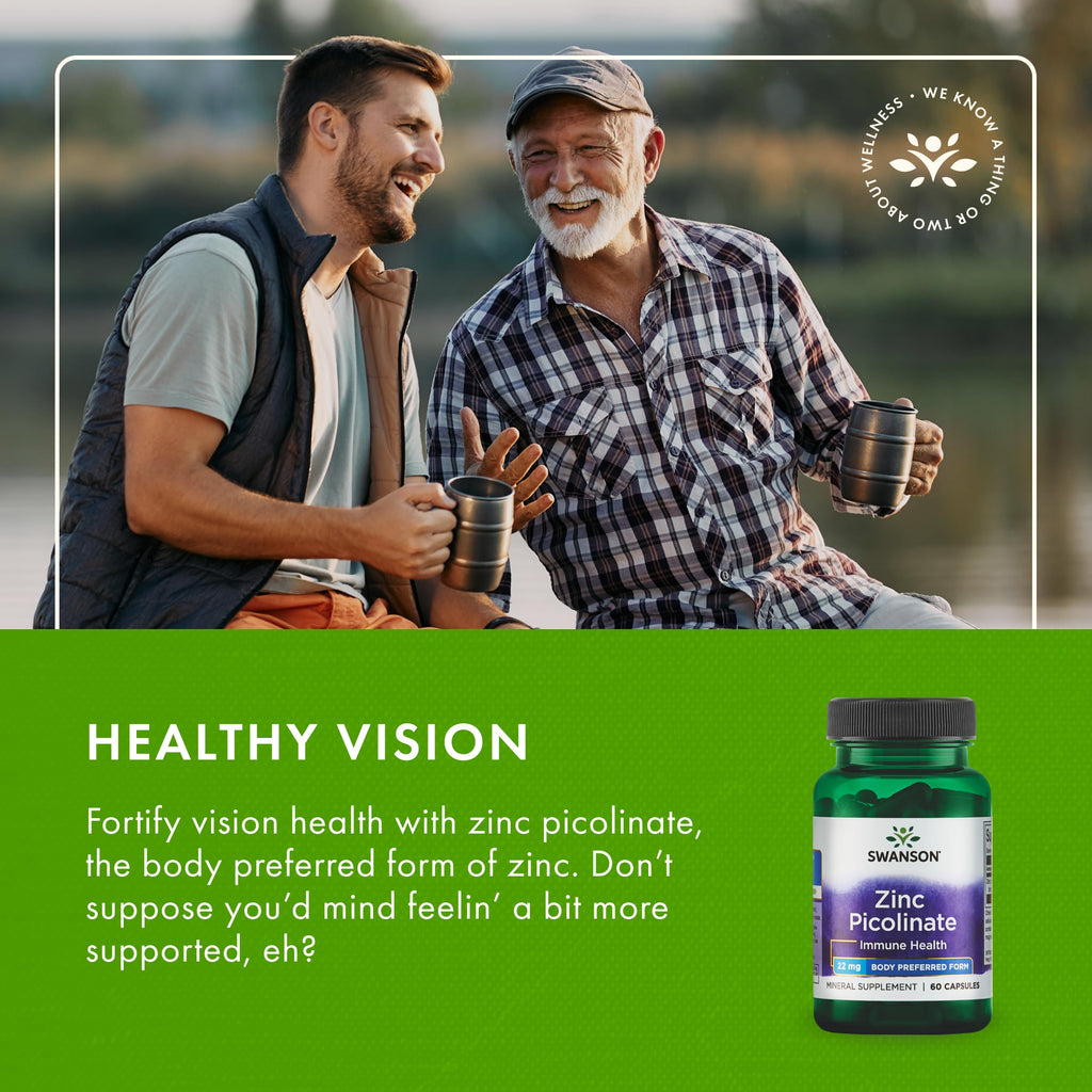 Swanson Zinc Picolinate - Mineral Supplement Promoting Prostate Health