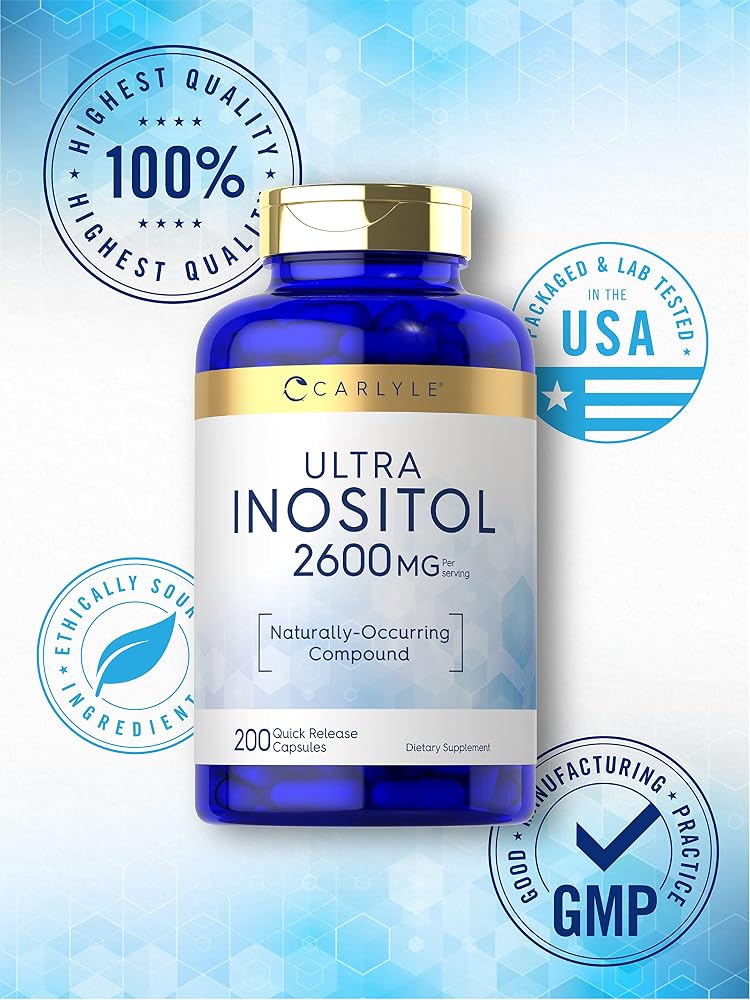 Carlyle Inositol Supplement 2600mg - 200 Capsules - image 5
