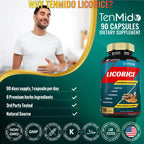 Tenmido Licorice Extract Capsules with Turmeric & Ginger - 90 Capsules - image 8