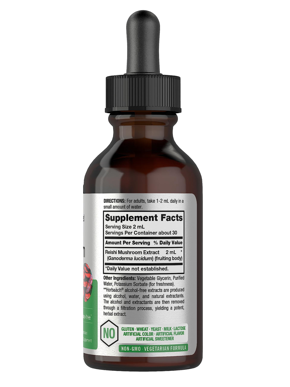 Horbäach Reishi Mushroom Extract Tincture - 2 Fl Oz - image 2