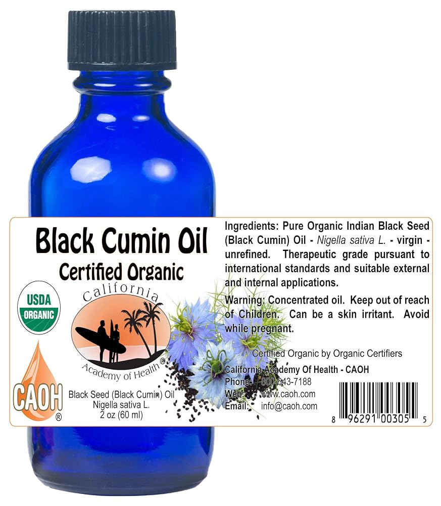 California Academy of Health Organic Black Seed Oil - 60 ml - image 2
