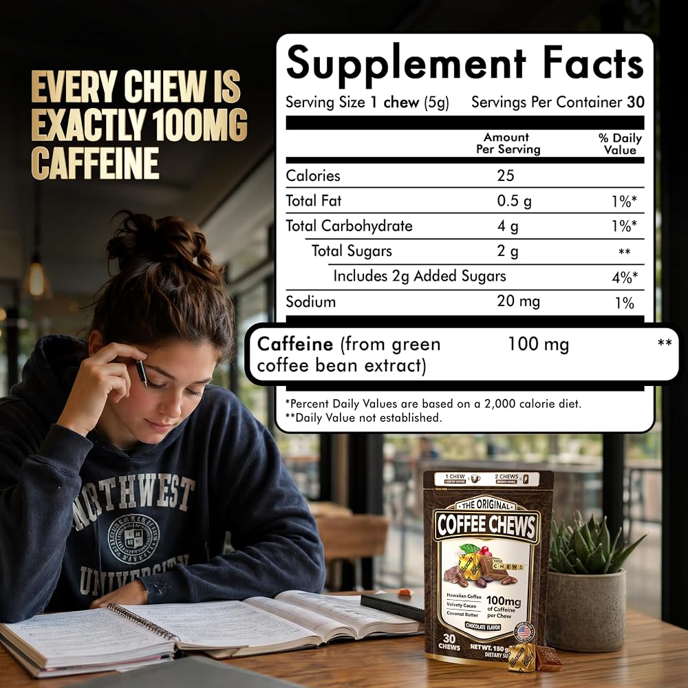 YouChews Coffee Chews - Grab & Go Energy
