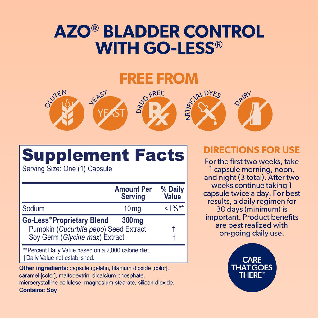 AZO Bladder Control with Go-Less & Weight Management - 48 Capsules - image 3