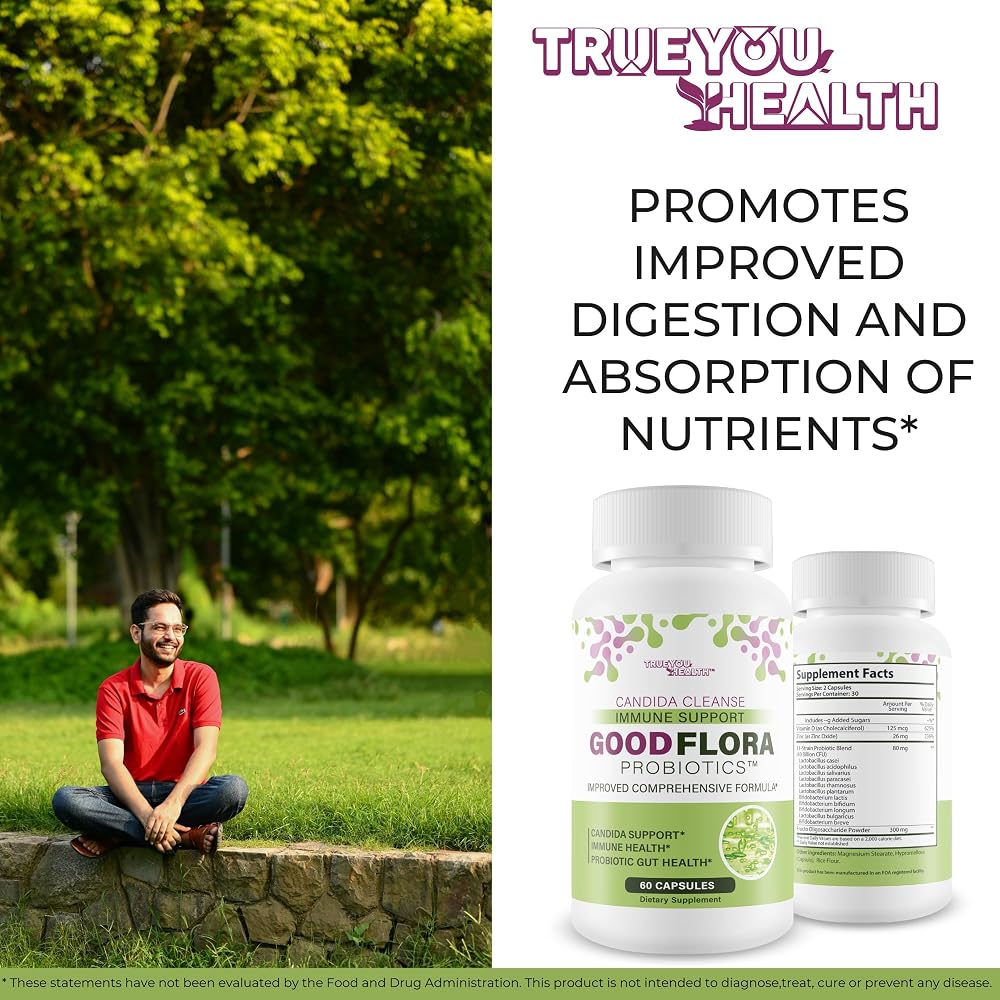 True You Health Good Flora Probiotics Candida Cleanse - 60 Capsules - image 6