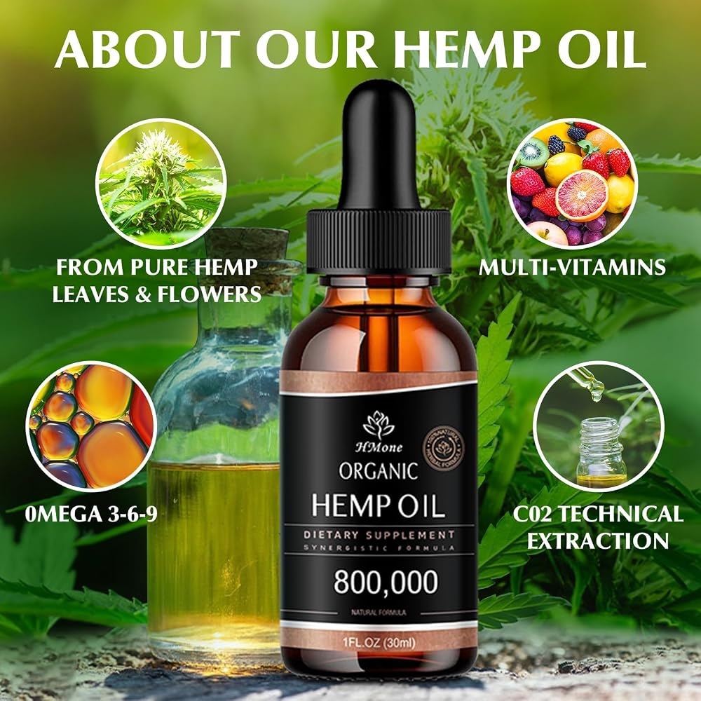 HMone Hemp Oil High Potency Organic Drops - 2 Pack - image 4