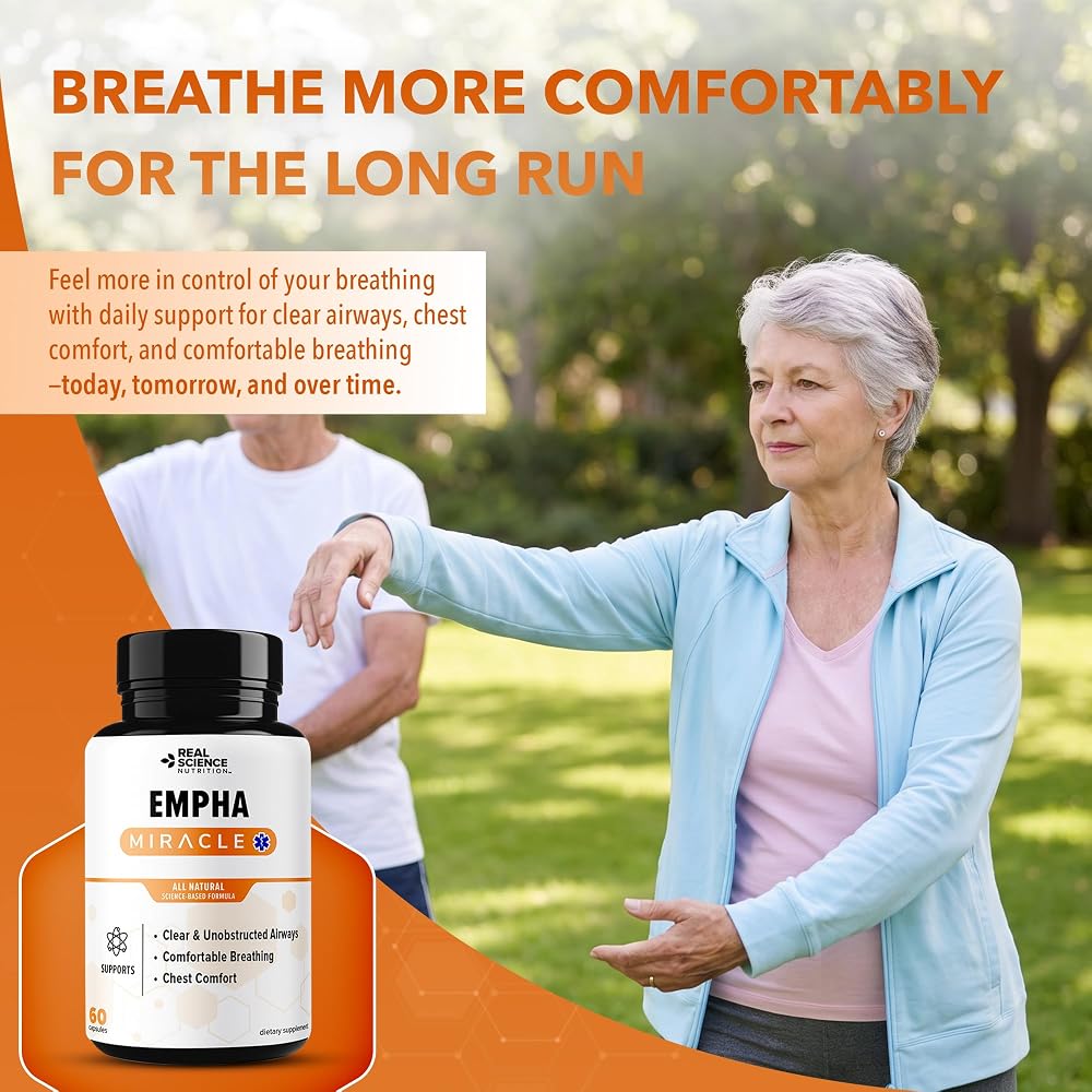 Real Science Nutrition Empha Lung Support Supplement - 60 Capsules - image 5