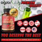 Agobi Ceylon Cinnamon with Berberine Supplement - 180 Capsules - image 6