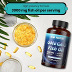 BIO NUTRI Fish Oil Omega 3 3000mg - 120 Softgels - image 2