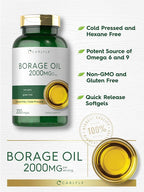 Carlyle Borage Oil Supplement 2000mg - 200 Softgels - image 4