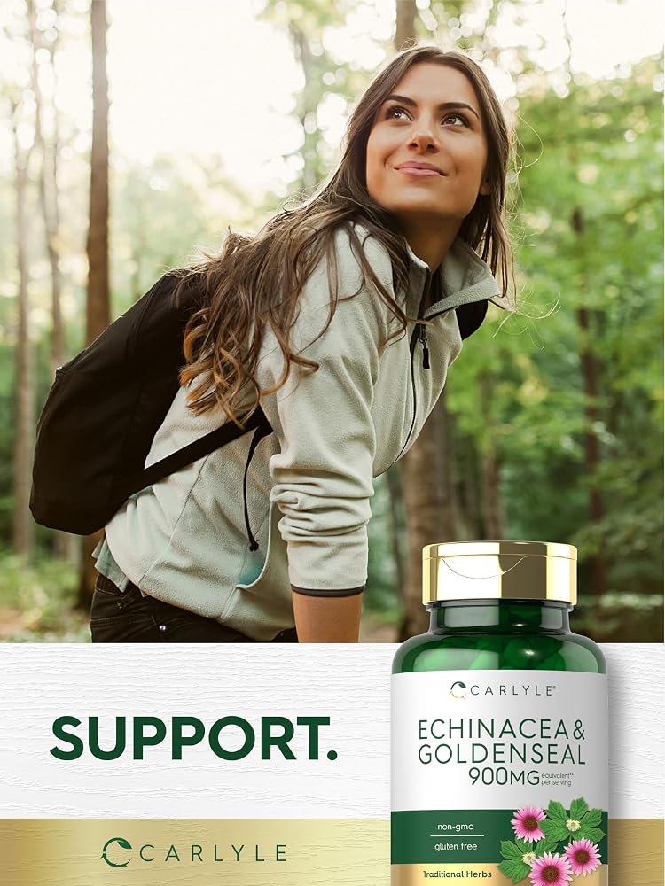Carlyle Echinacea Goldenseal Capsules - 110 Vegetarian Capsules - image 7