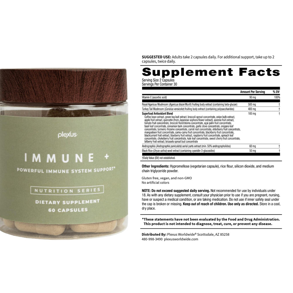 Plexus Immune + Immune Support - 60 Capsules - image 3