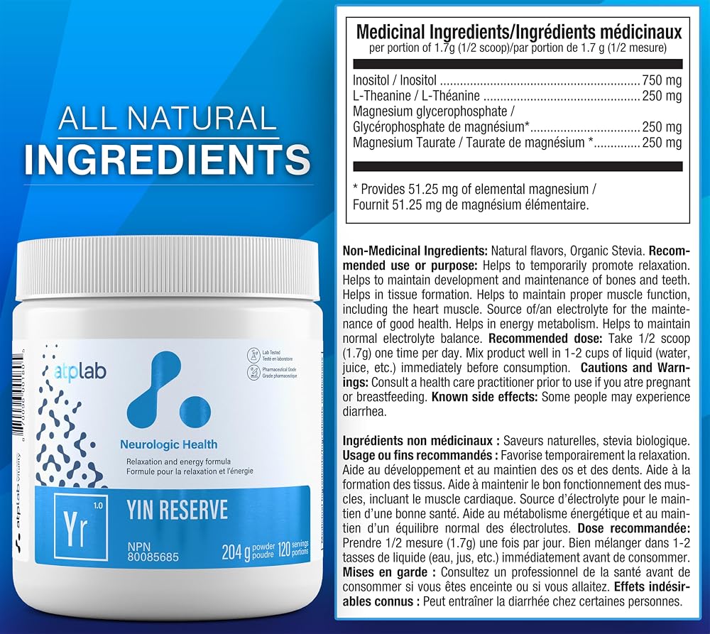 ATP LAB Yin Reserve Relaxation and Energy Powder - 120 Servings - image 5