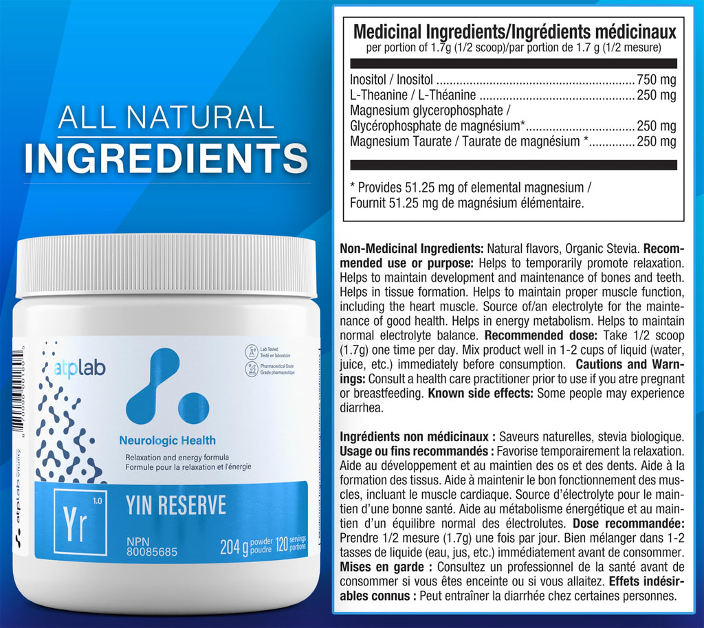 ATP LAB Yin Reserve Relaxation and Energy Powder - 120 Servings - image 5