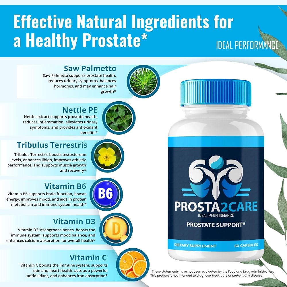 IDEAL PERFORMANCE Prosta2Care Prostate Support Capsules - 180 Count - image 6