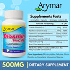 Arymar Diosmin Plus 500 Circulatory Support - 120 Capsules - image 5