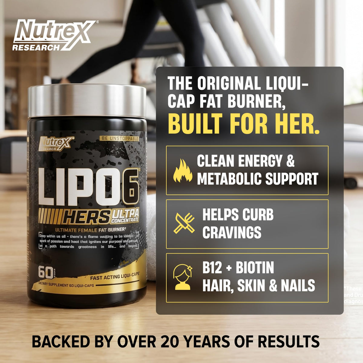 Nutrex Research Lipo-6 Black Hers Ultra Concentrate - 60 Capsules - image 4
