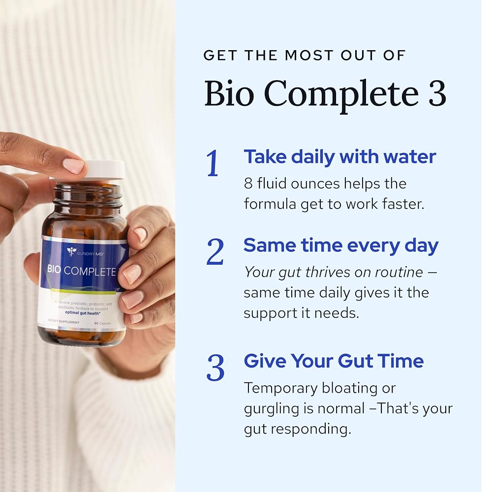 Gundry MD® Bio Complete 3 - Prebiotic, Probiotic, & Postbiotic