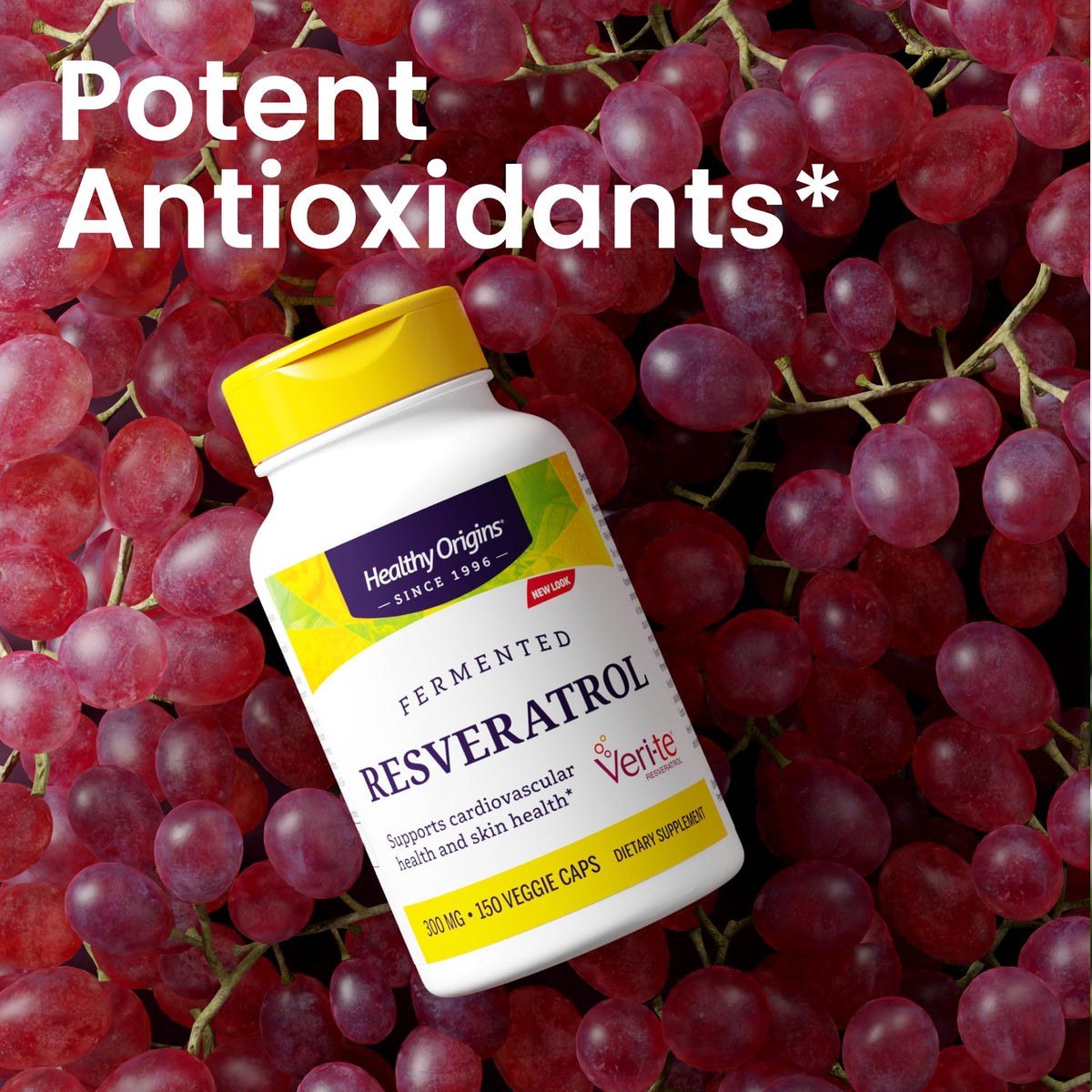 Healthy Origins Resveratrol 300 mg Fermented - 150 Vegetarian Capsules - image 3