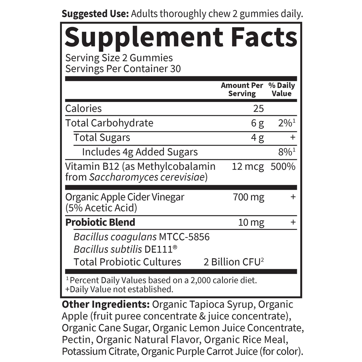 Garden of Life Organics Apple Cider Vinegar Probiotic Gummies - 60 Gummies - image 5