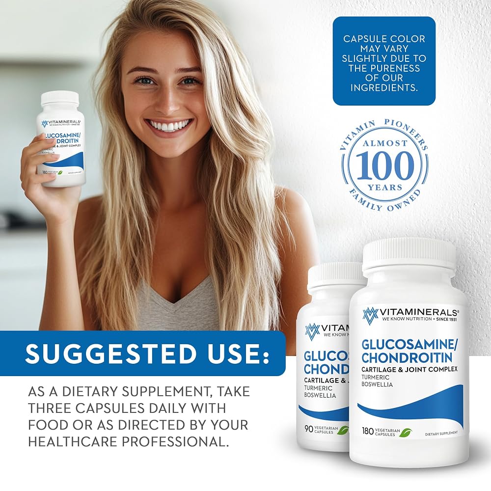 Vitaminerals 128 Glucosamine Chondroitin Complex - 180 Vegetarian Capsules - image 6