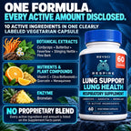Revolution Science RESPIRE Lung Support Supplement - 60 Vegetarian Capsules - image 8