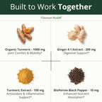 Vimerson Health Turmeric and Ginger Supplement Joint Support - 60 Capsules - image 4