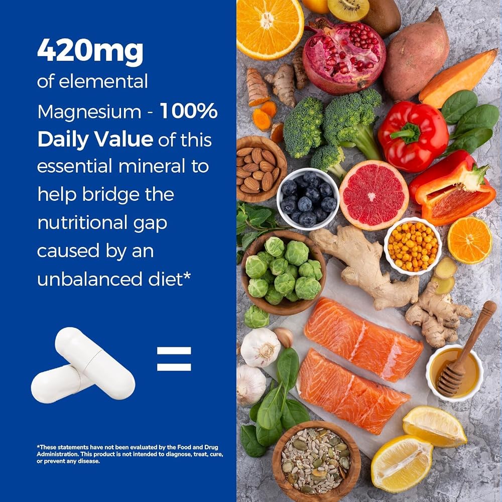 Vitalibre 10 in 1 Magnesium Complex, 420mg Elemental Magnesium