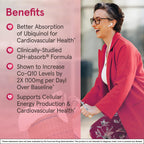 Jarrow Formulas QH-Absorb Ubiquinol 100 mg - 120 Softgels - image 4