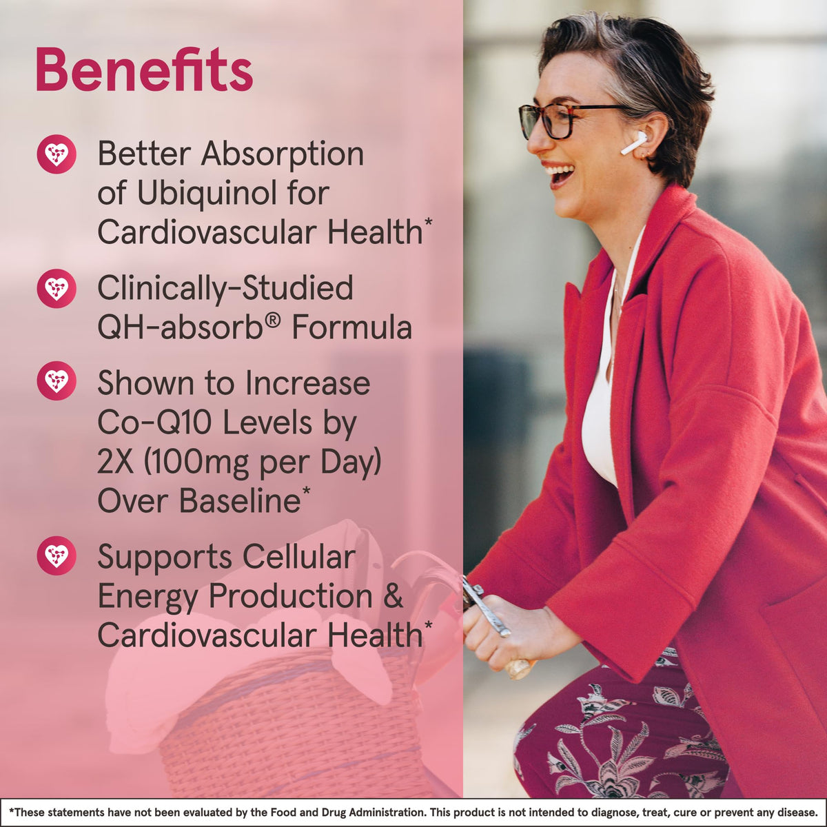 Jarrow Formulas QH-Absorb Ubiquinol 100 mg - 120 Softgels - image 4