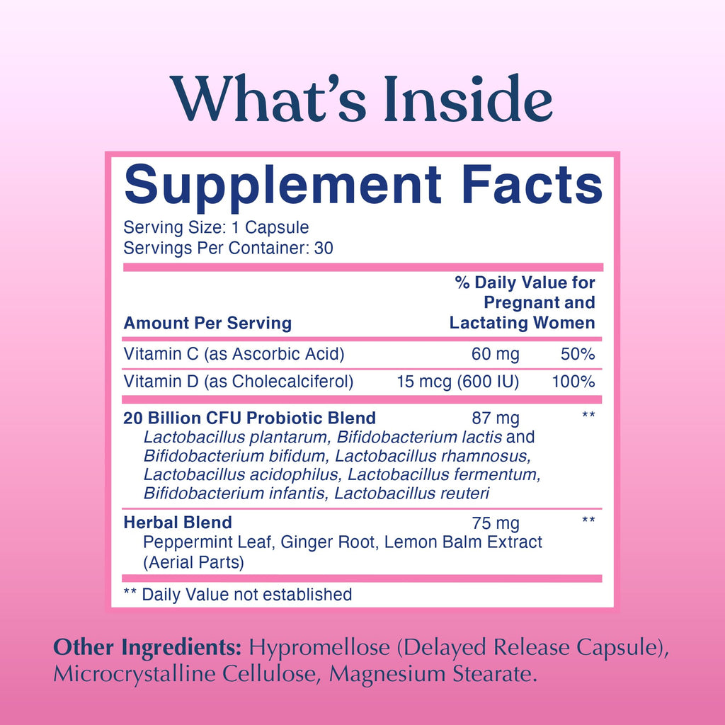 LOVEBUG Prenatal Probiotic 20 Billion CFU - 30 Capsules - image 7