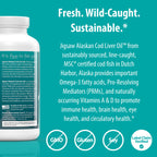 Jigsaw Health Alaskan Cod Liver Oil 900 mg Omega-3 - 180 Softgels - image 4