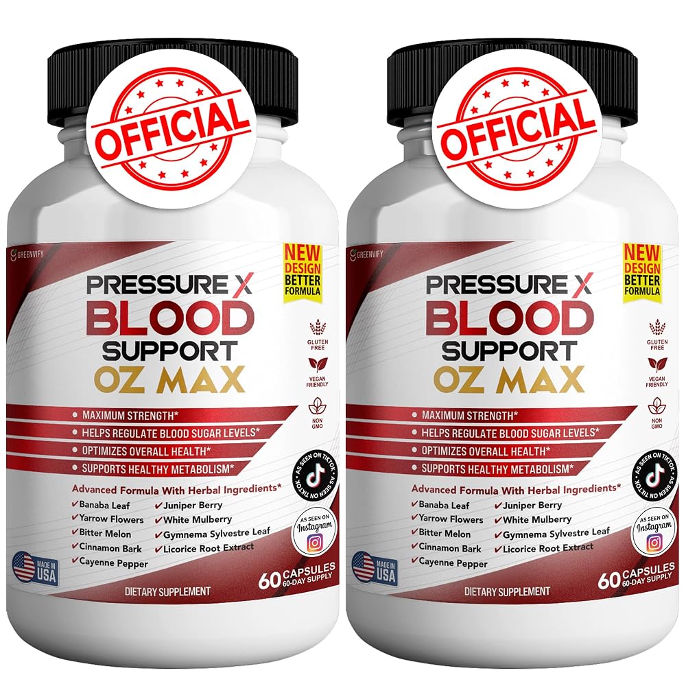 GREENVIFY Pressure X Blood Support Advanced Formula - 120 Capsules