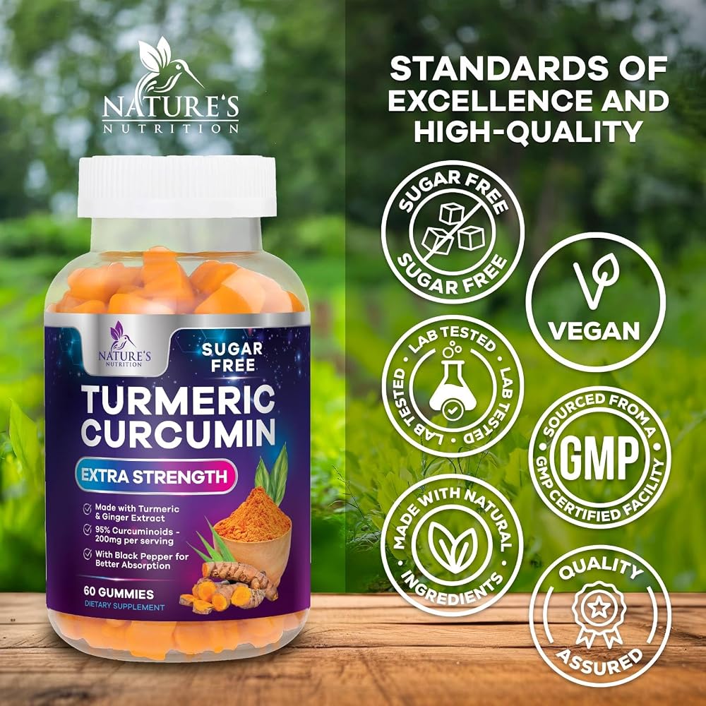 Nature's Nutrition Turmeric Gummies Joint Support - 60 Gummies - image 4