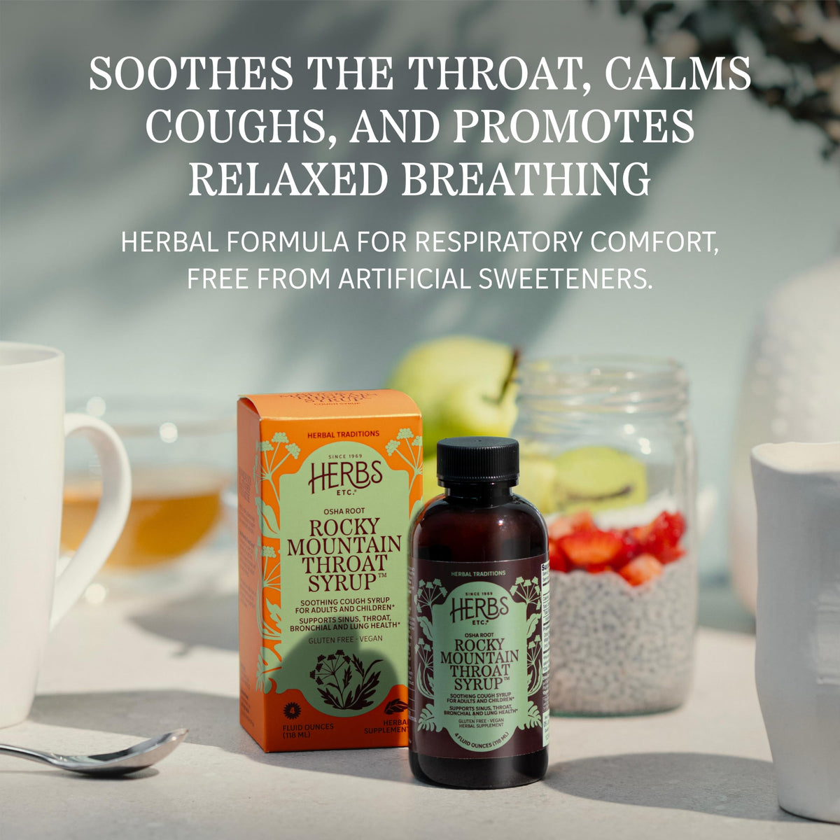 Herbs Etc. Rocky Mountain Throat Syrup Vegan - 4 fl oz - image 5