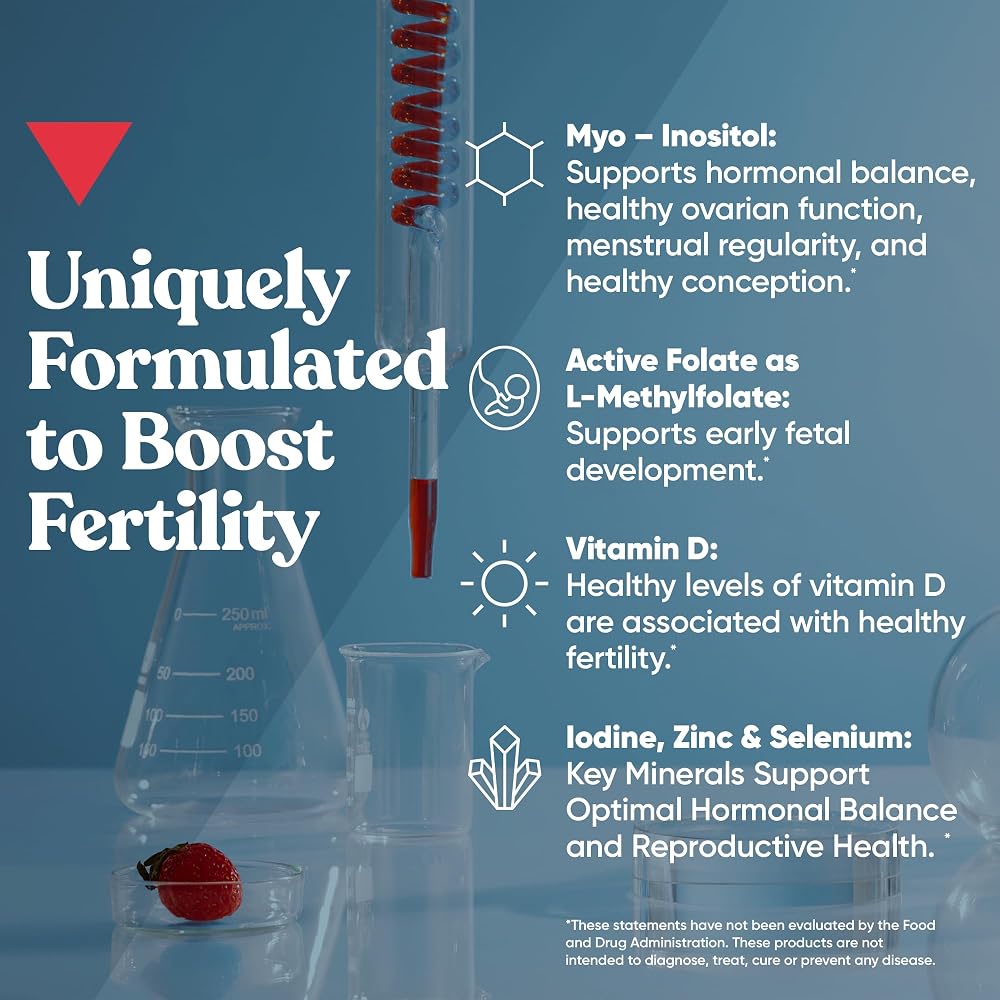 Eu Natural Conception for Her Fertility Gummies with Myo-Inositol - 75 Gummies - image 4
