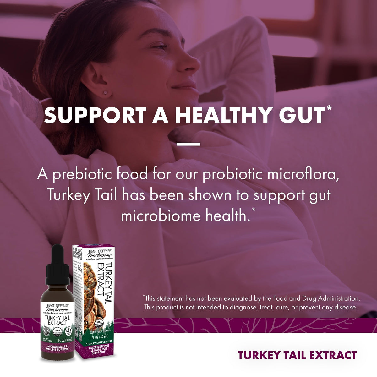 Host Defense Turkey Tail Extract Digestive & Immune Support - 1 fl oz - image 5