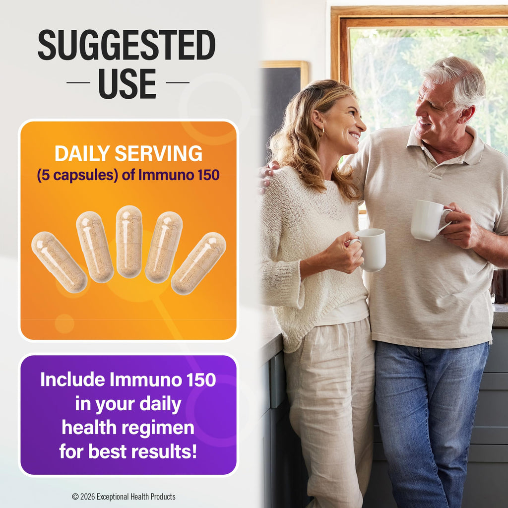 Immuno 150 Immune Support Supplement - 150 Vegetarian Capsules - image 4