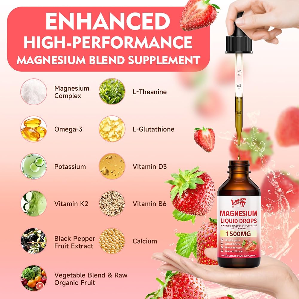 Saajoor Magnesium Glycinate Liquid Drops
