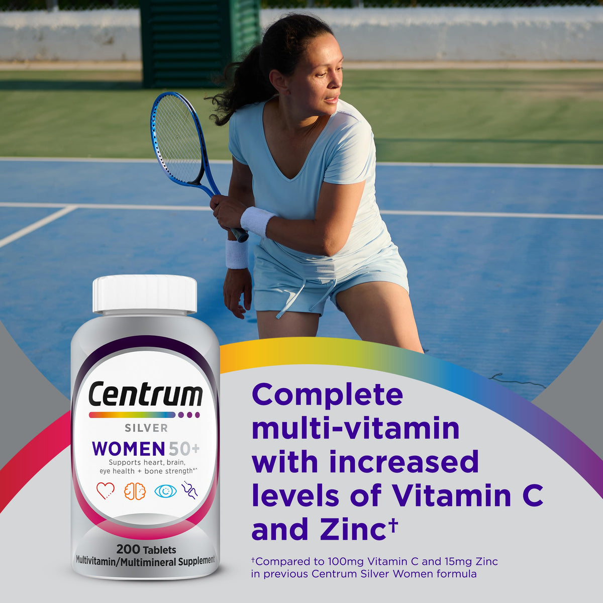 Centrum Silver Women's Multivitamin 50+ - 200 Tablets - image 2