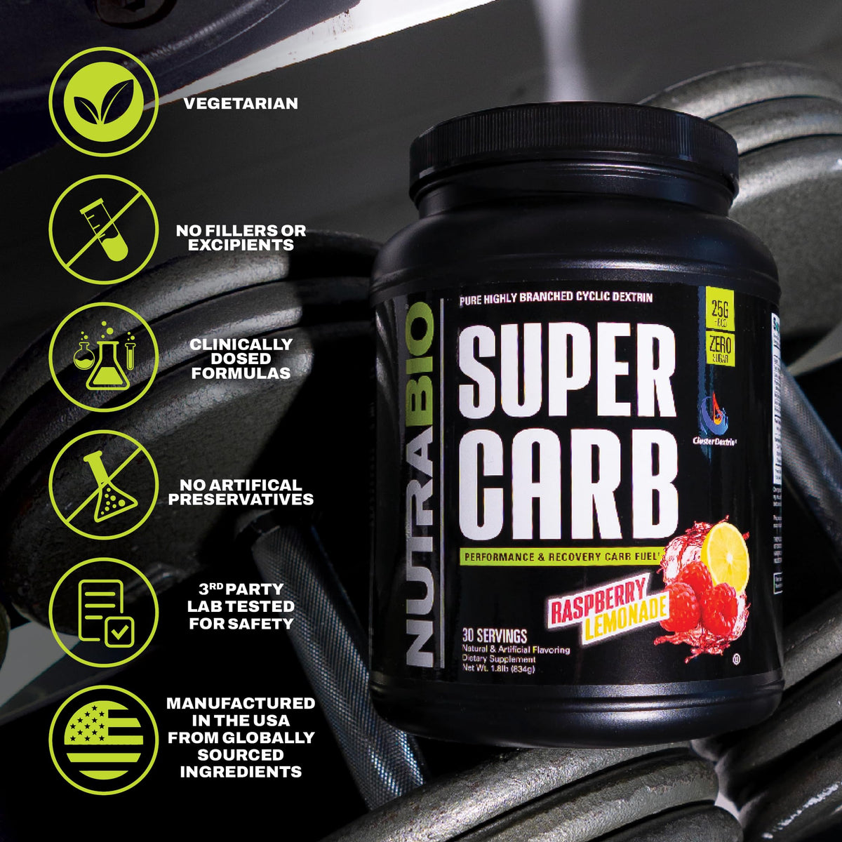 NutraBio Super Carb - Complex Carbohydrate Supplement Powder