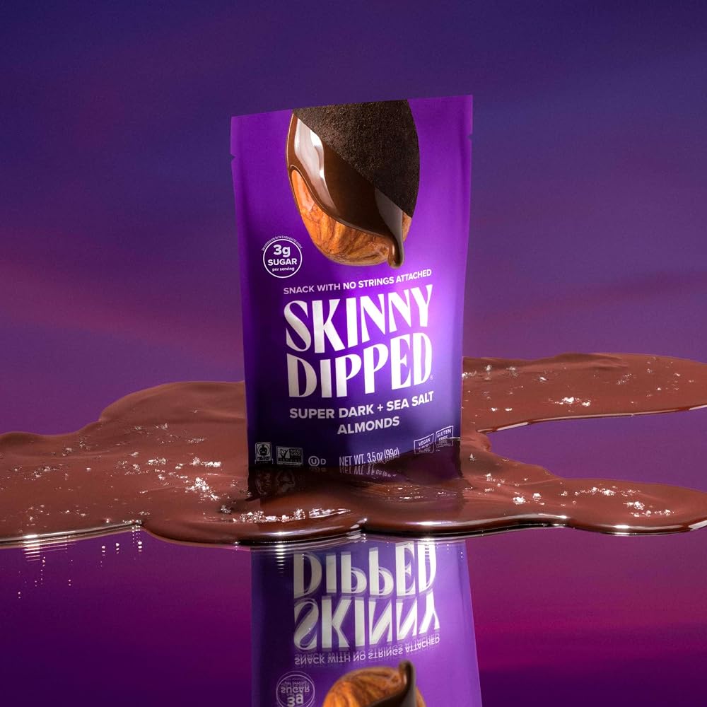 SkinnyDipped Super Dark Chocolate + Sea Salt Almonds - 3.5 oz - image 6