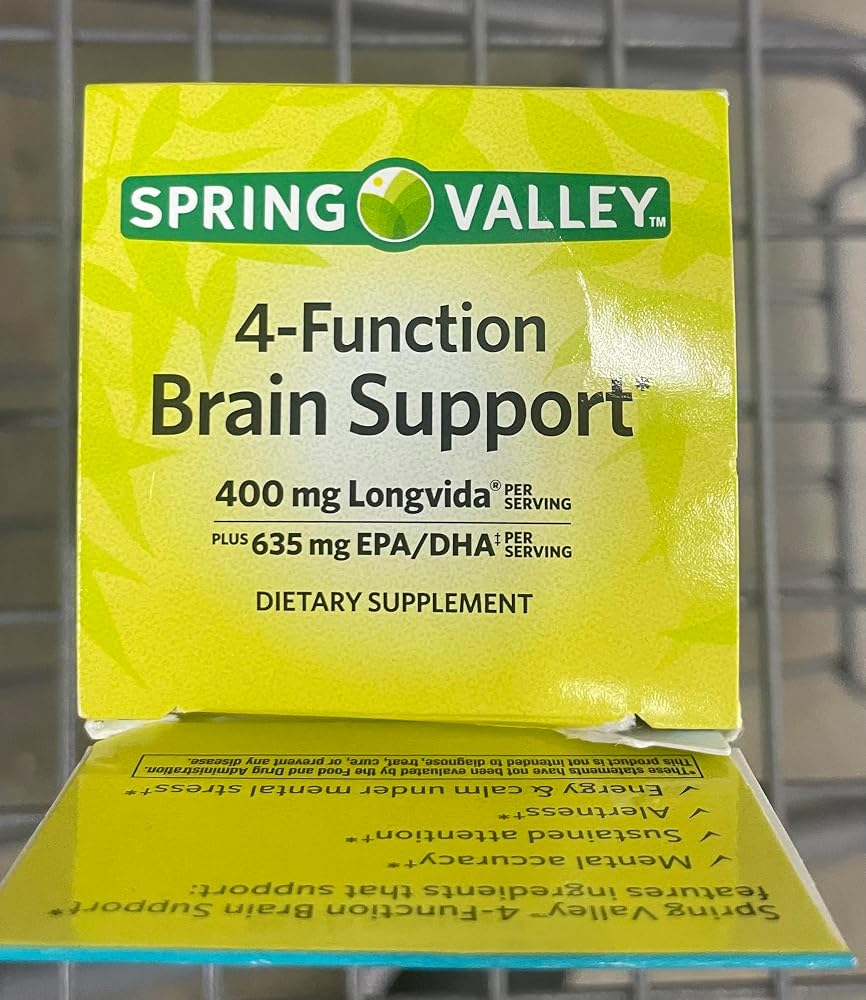 Generic Spring Valley 4-Function Brain Support Softgels - 60 Count - image 3