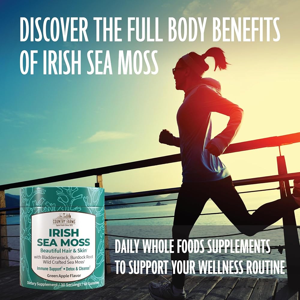 Country Farms Irish Sea Moss Gummies Immune Support - 60 Count - image 5