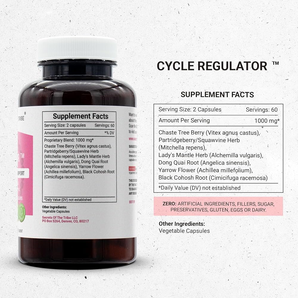 Secrets of the Tribe Cycle Regulator 60/120 Capsules - image 7