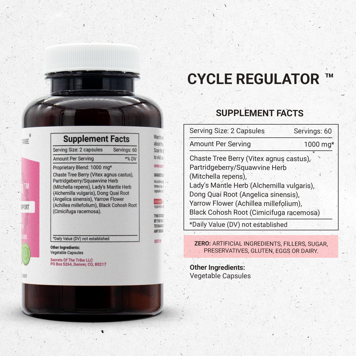 Secrets of the Tribe Cycle Regulator 60/120 Capsules