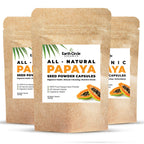 Earth Circle Organics Papaya Seed Powder Capsules for Digestion - 180 Count