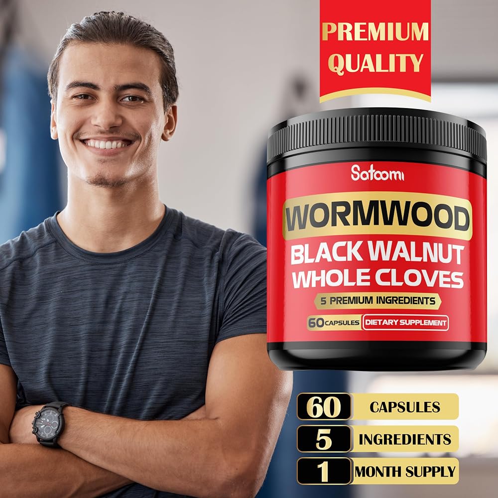 Satoomi Wormwood Capsules Supplement 5in1 & 10in1-50
