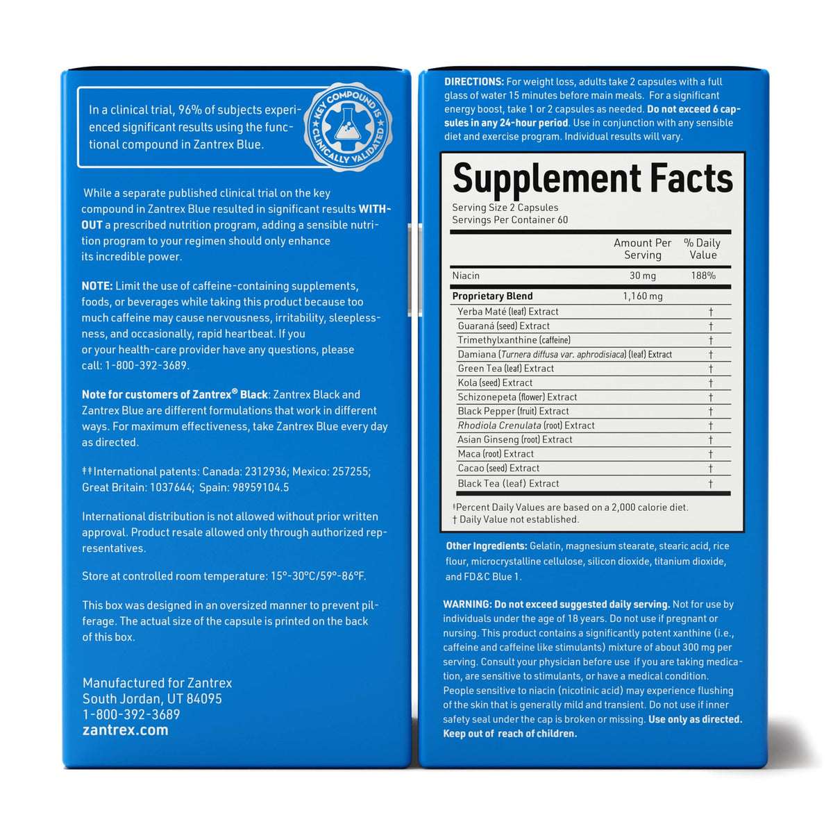 Zantrex Blue Energy & Thermogenesis Weight Loss Supplement - 120 Capsules - image 4