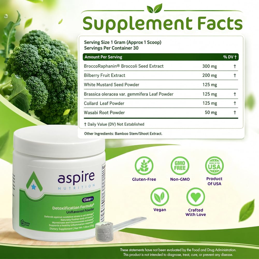 Aspire Nutrition Clear+ Detoxification Powder - 30 Days - image 2